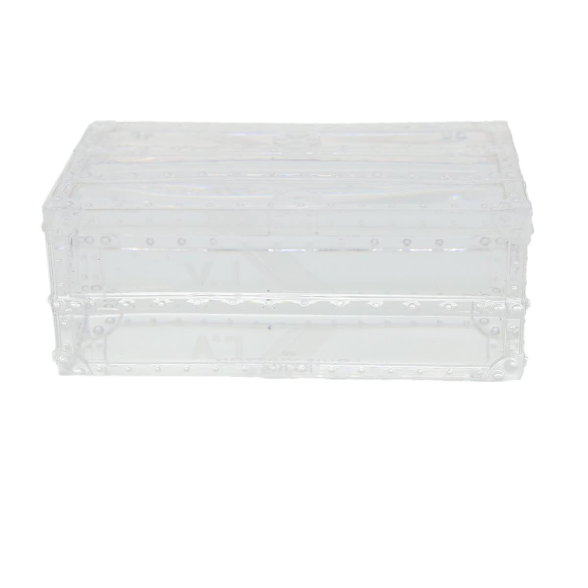 LOUIS VUITTON Crystal Trunk Paper Weight Glass VIP only Clear LV 35993
