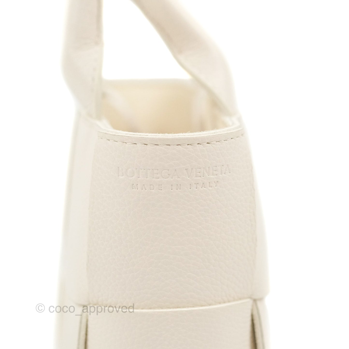 Bottega Veneta Candy Arco Tote Bag Micro Intreccio Grained Calfskin