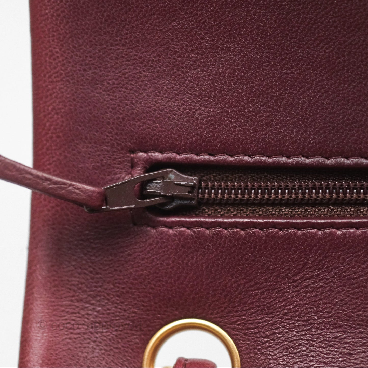 Chanel Jumbo Double Flap Burgundy Lambskin Gold Hardware