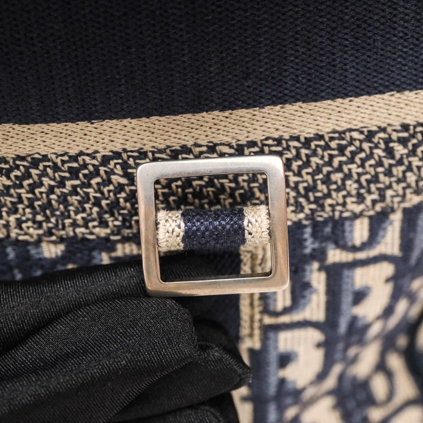 Christian Dior Medium DiorCamp Messenger Bag Oblique Embroidery Blue