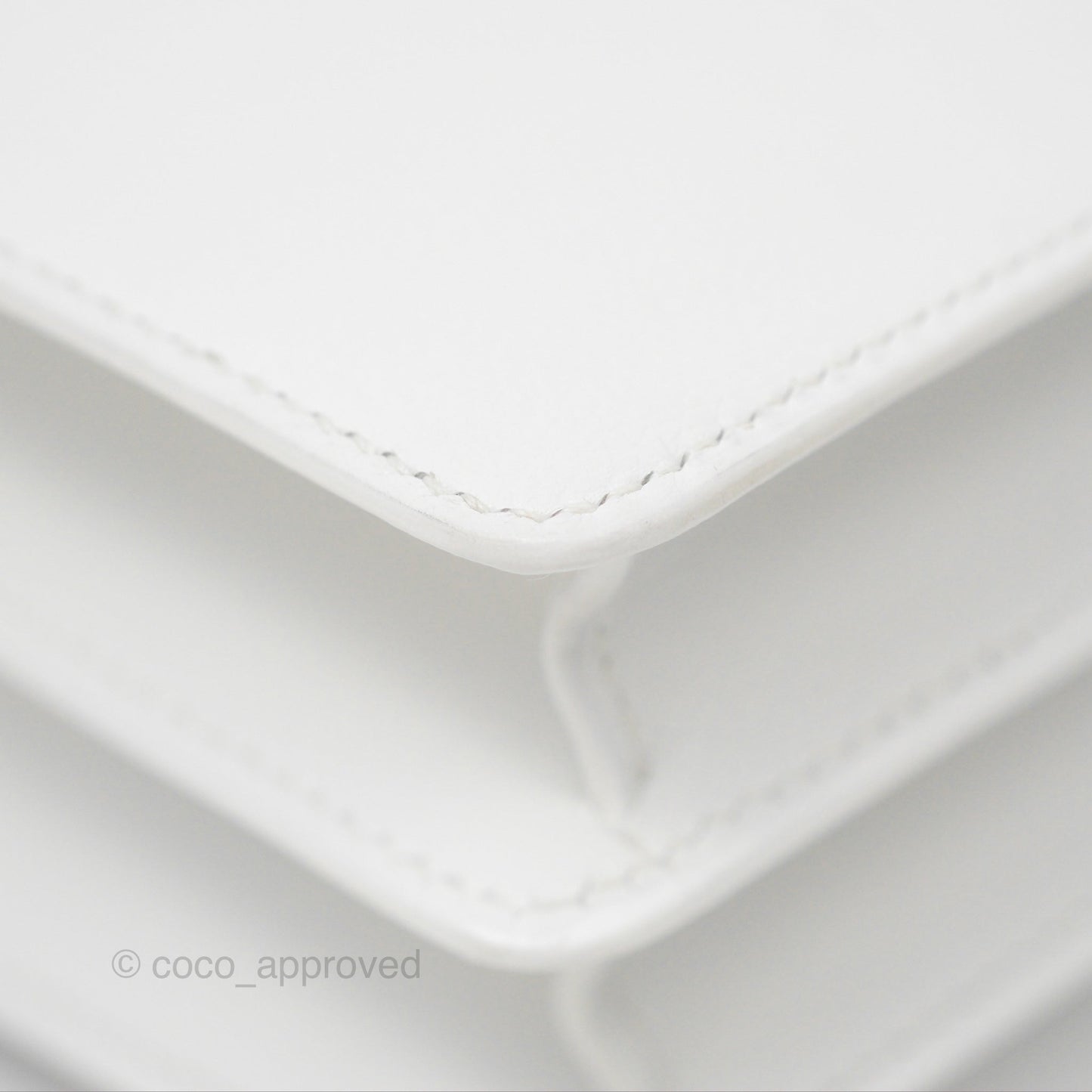 Hermès Roulis Mini 18 New White Evercolor Permabrass Hardware