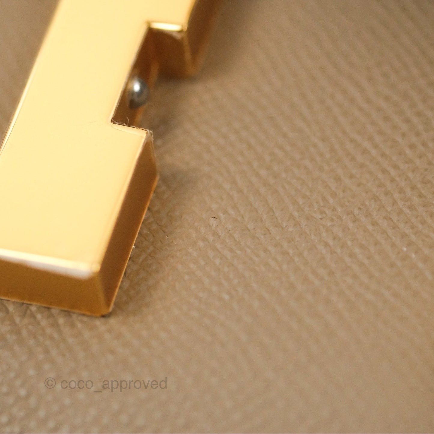 Hermès Constance 24 with Mirror Etoupe Epsom Gold Hardware