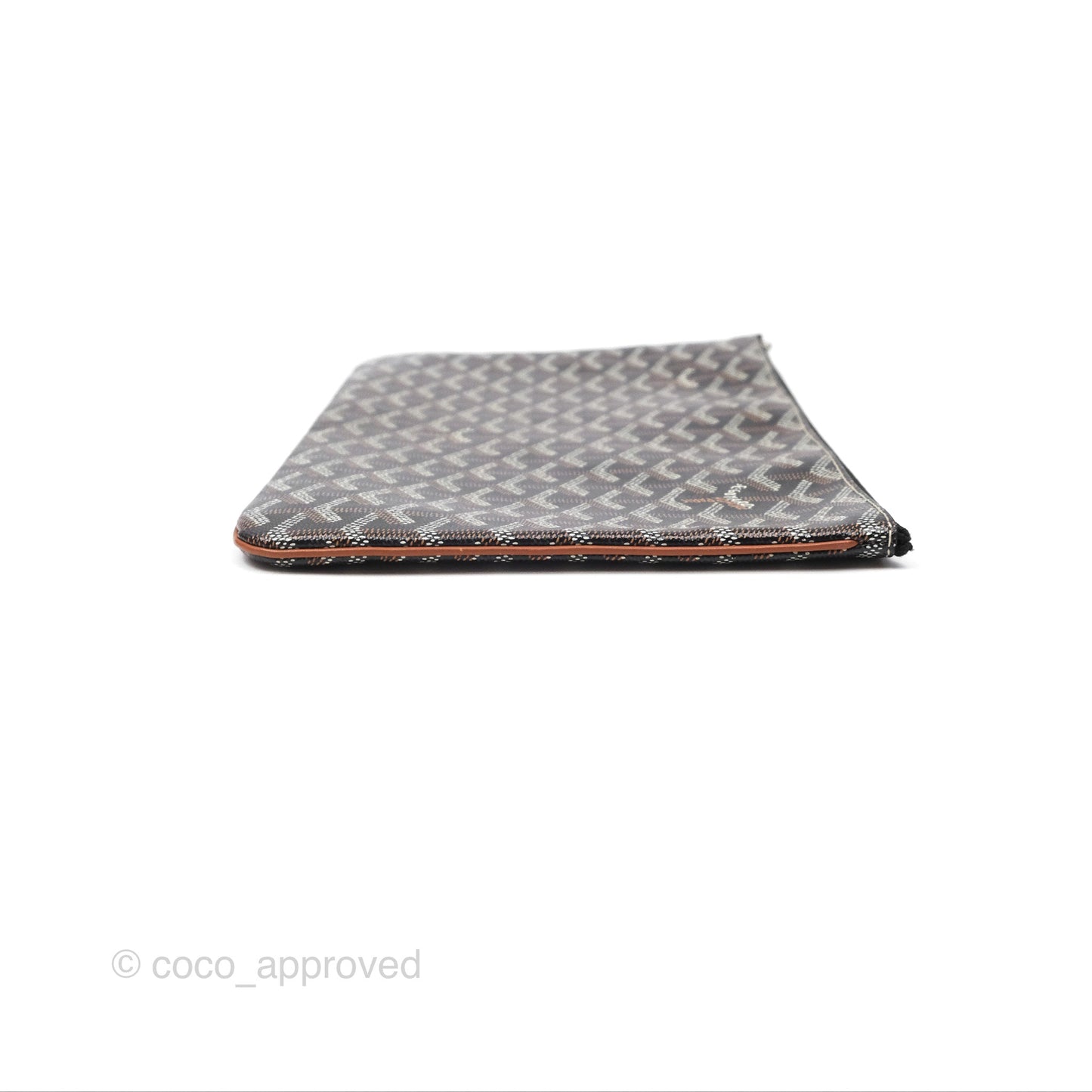 Goyard Sénat MM Pouch Black/ Tan