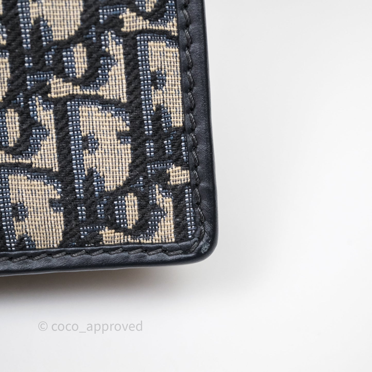 Christian Dior 30 Montaigne Bag Blue Dior Oblique Jacquard