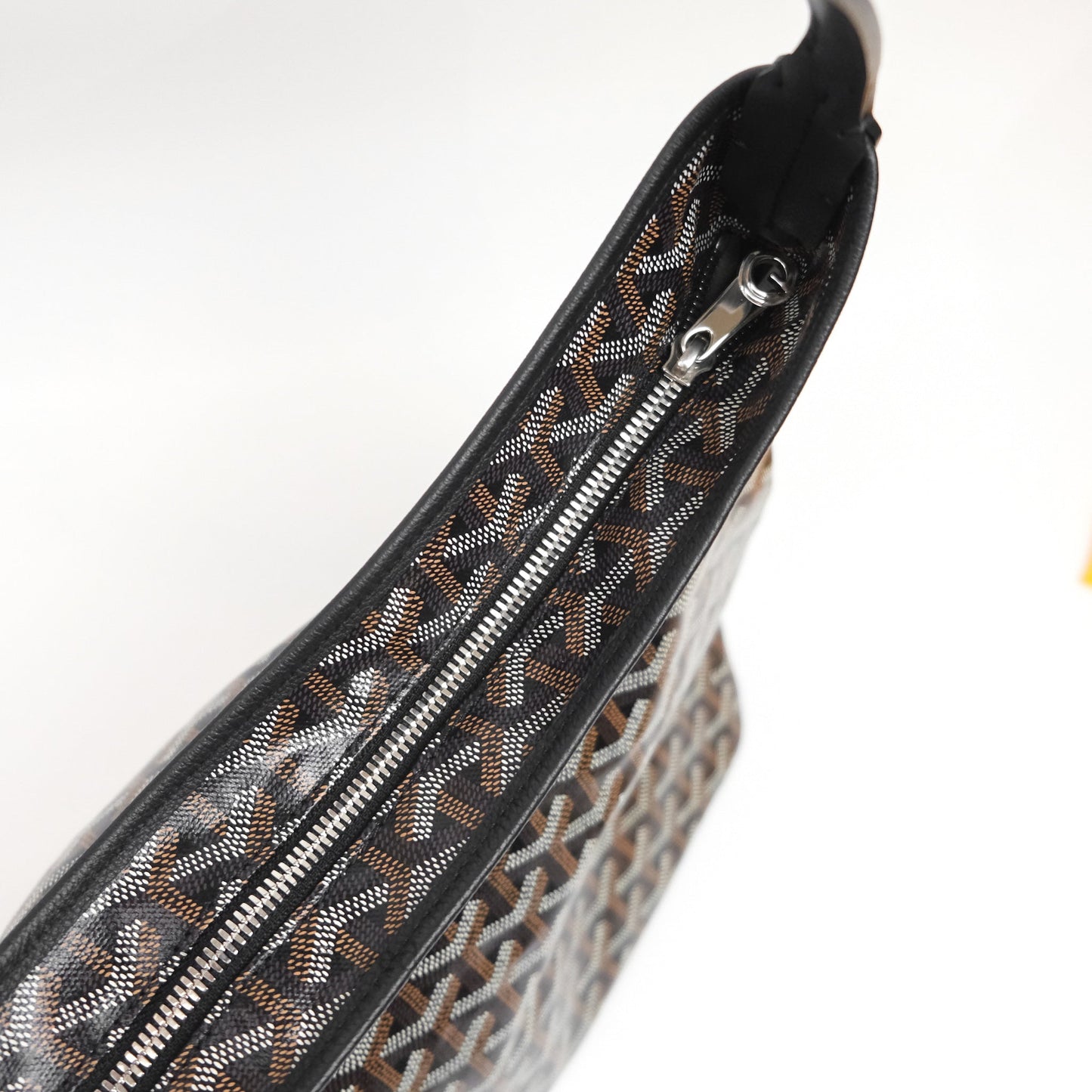 Goyard Bohème Hobo Bag Black Goyardine Canvas