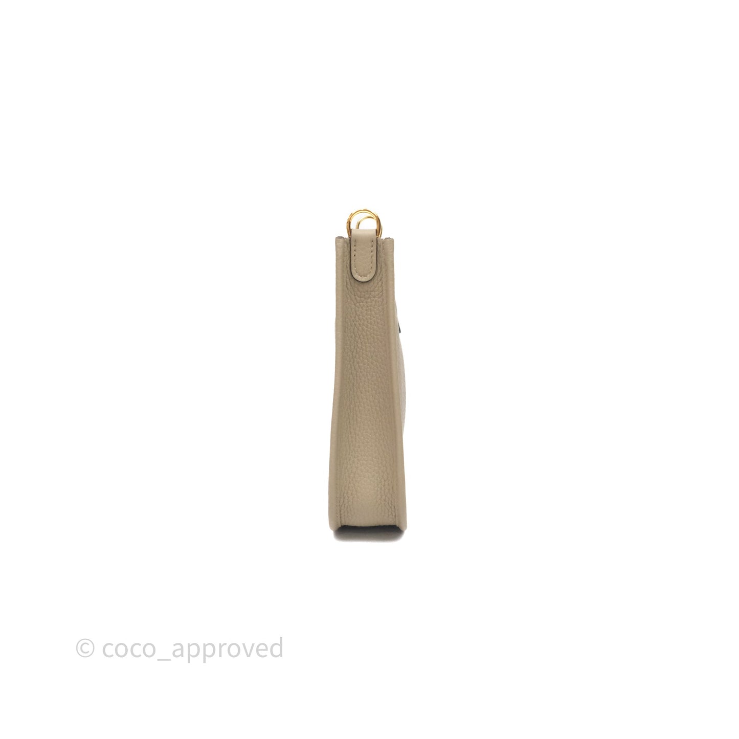 Hermès Mini Evelyne 16 Beige Marfa 8Q Clemence Gold Hardware