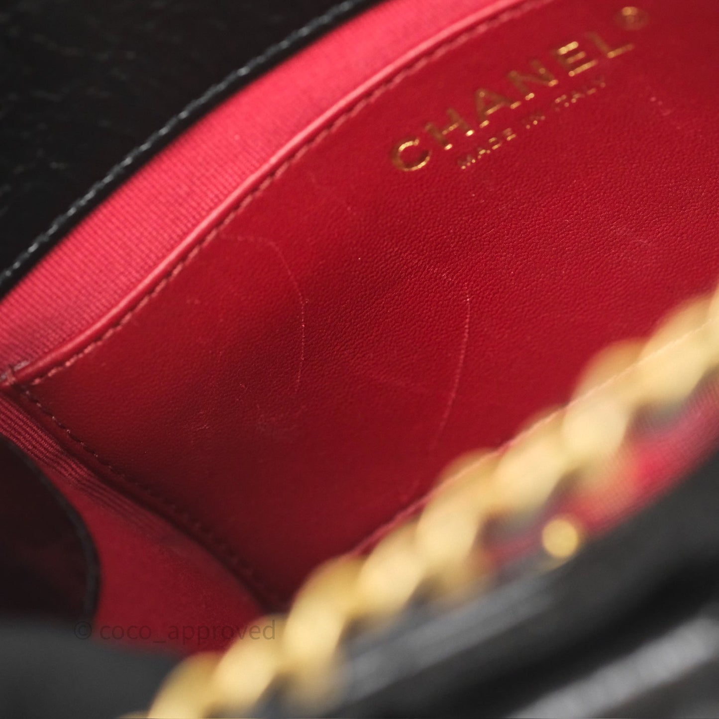 Chanel Small Hobo Black Shiny Crumpled Calfskin Aged Gold Hardware 23C