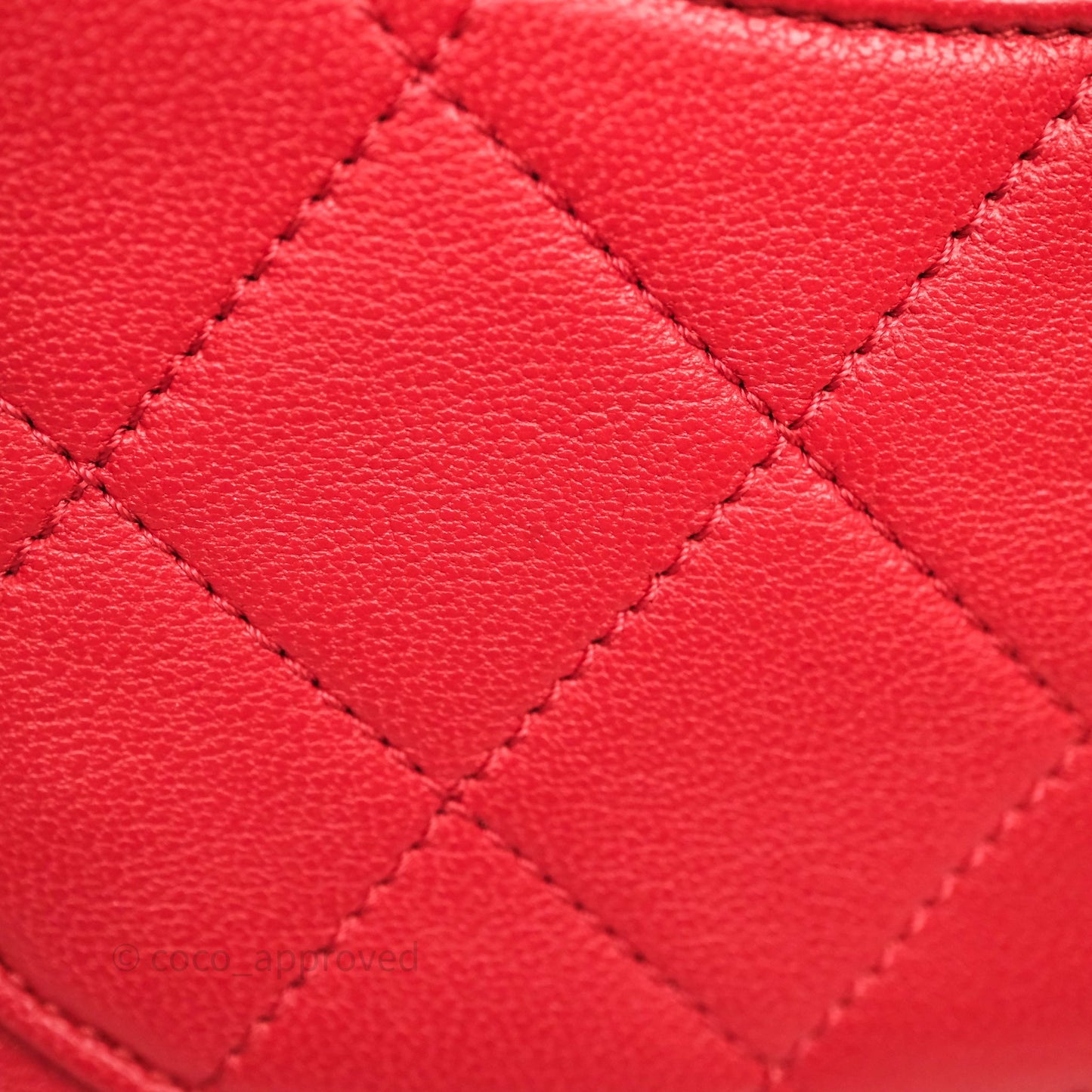 Chanel Infinity Camera Case Red Goatskin Aged Gold Hardware