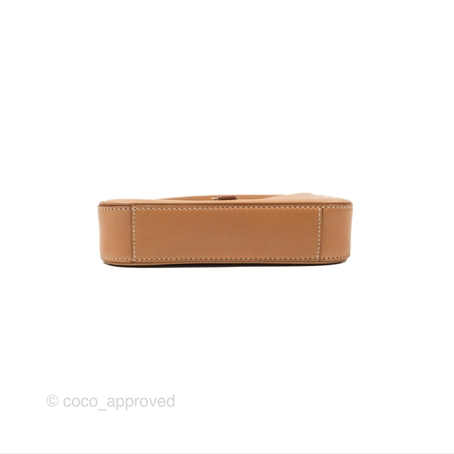 Saint Laurent Mini Le 5 À 7 Tan Calfskin Bronze Brass Hardware