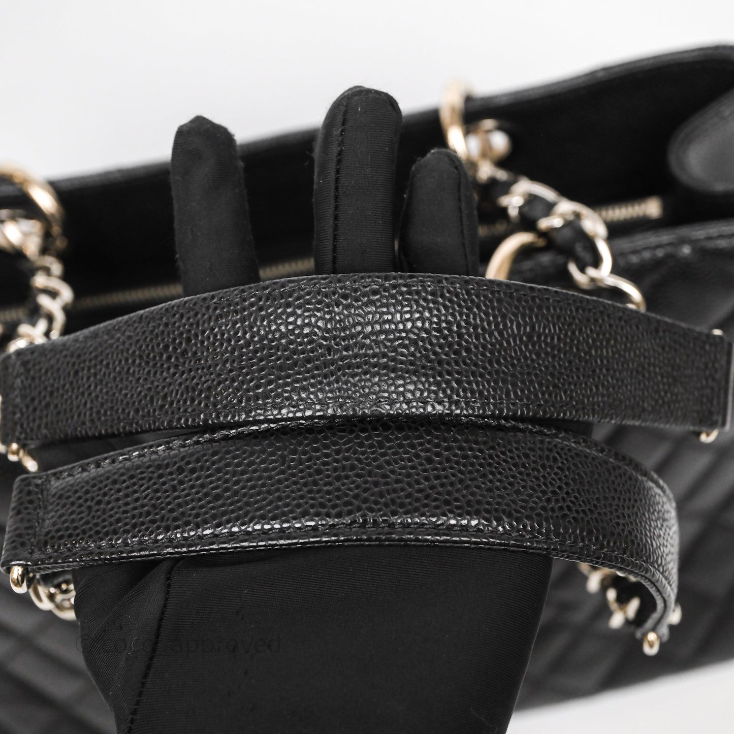 Chanel GST Black Caviar Silver Hardware