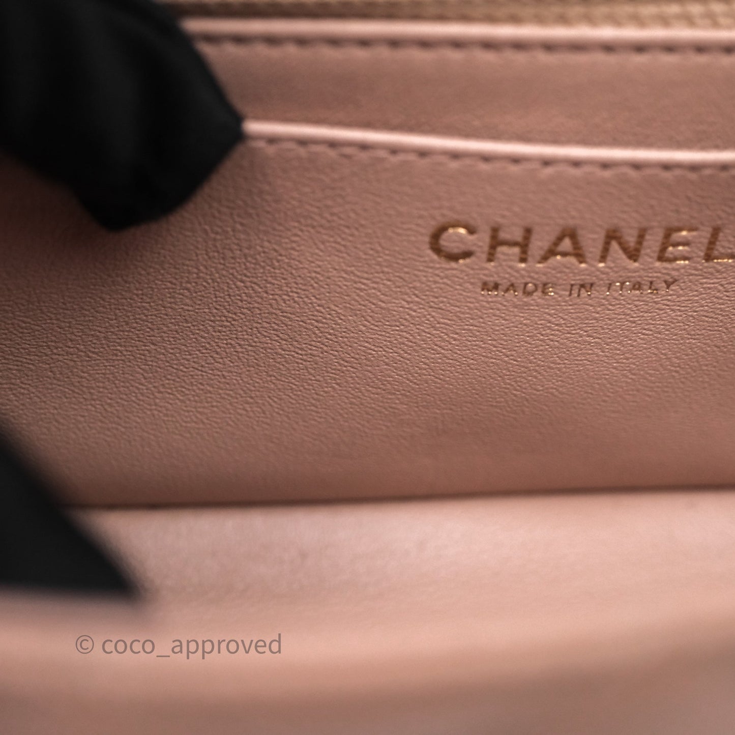 Chanel Mini Rectangular Quilted Beige Lambskin Gold Hardware