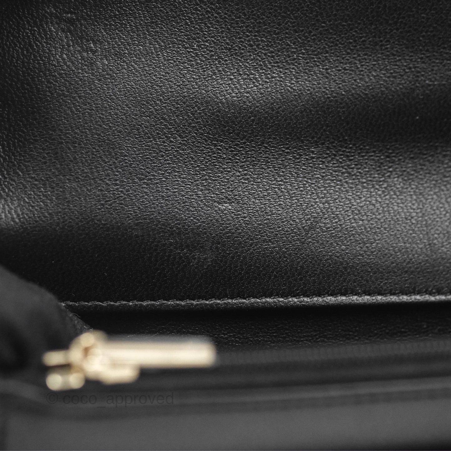 Chanel Camellia Handle WOC with Chain Black Lambskin 23K