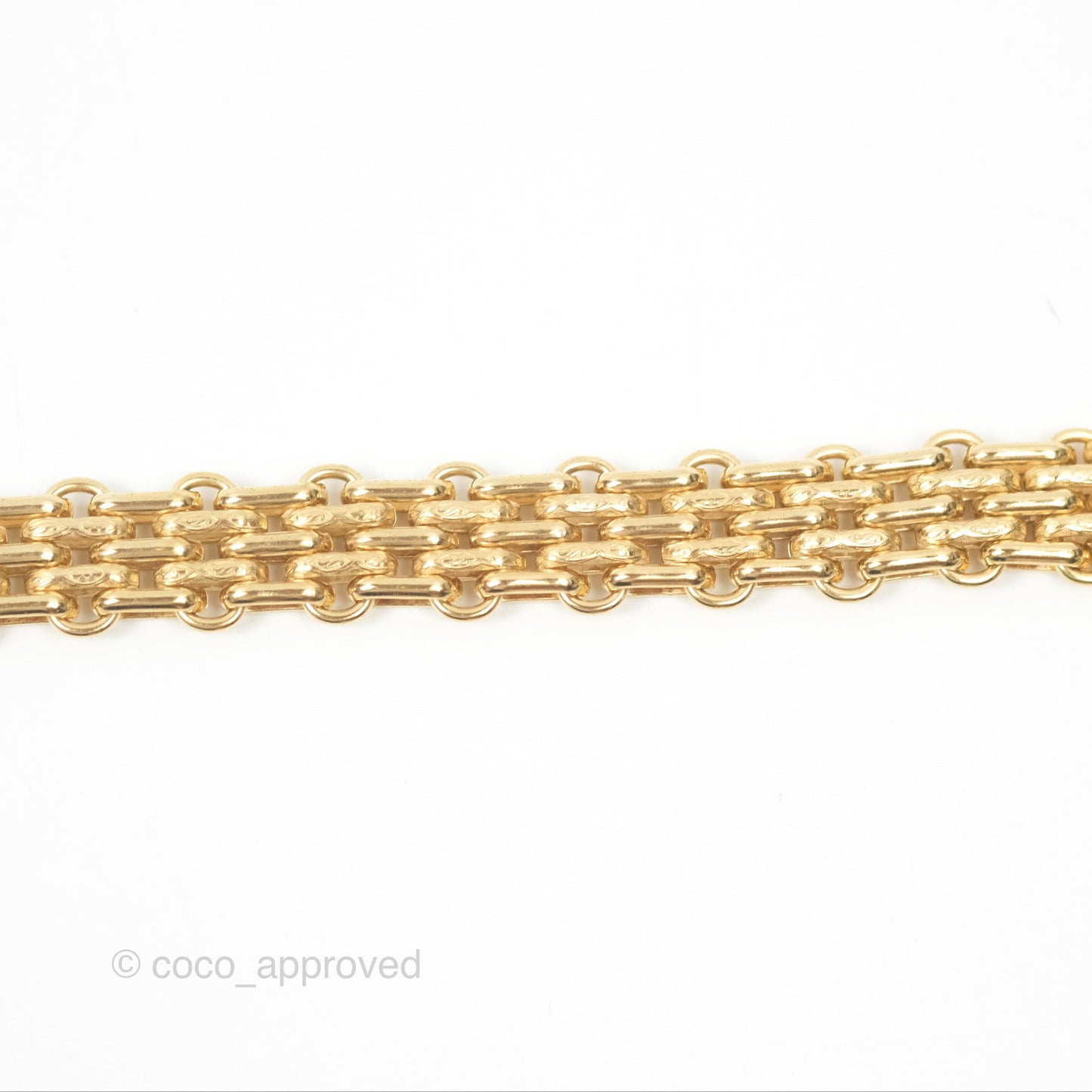 Chanel Crystal Logo Choker Gold Tone 20A