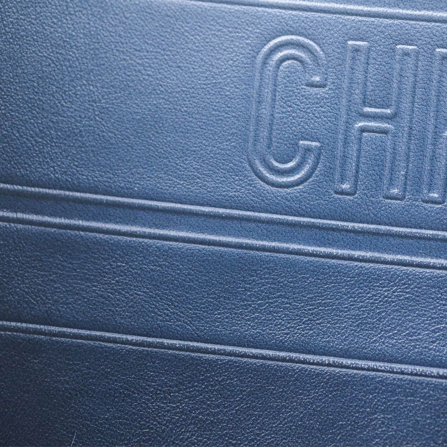 Christian Dior Medium Book Tote Blue Calfskin