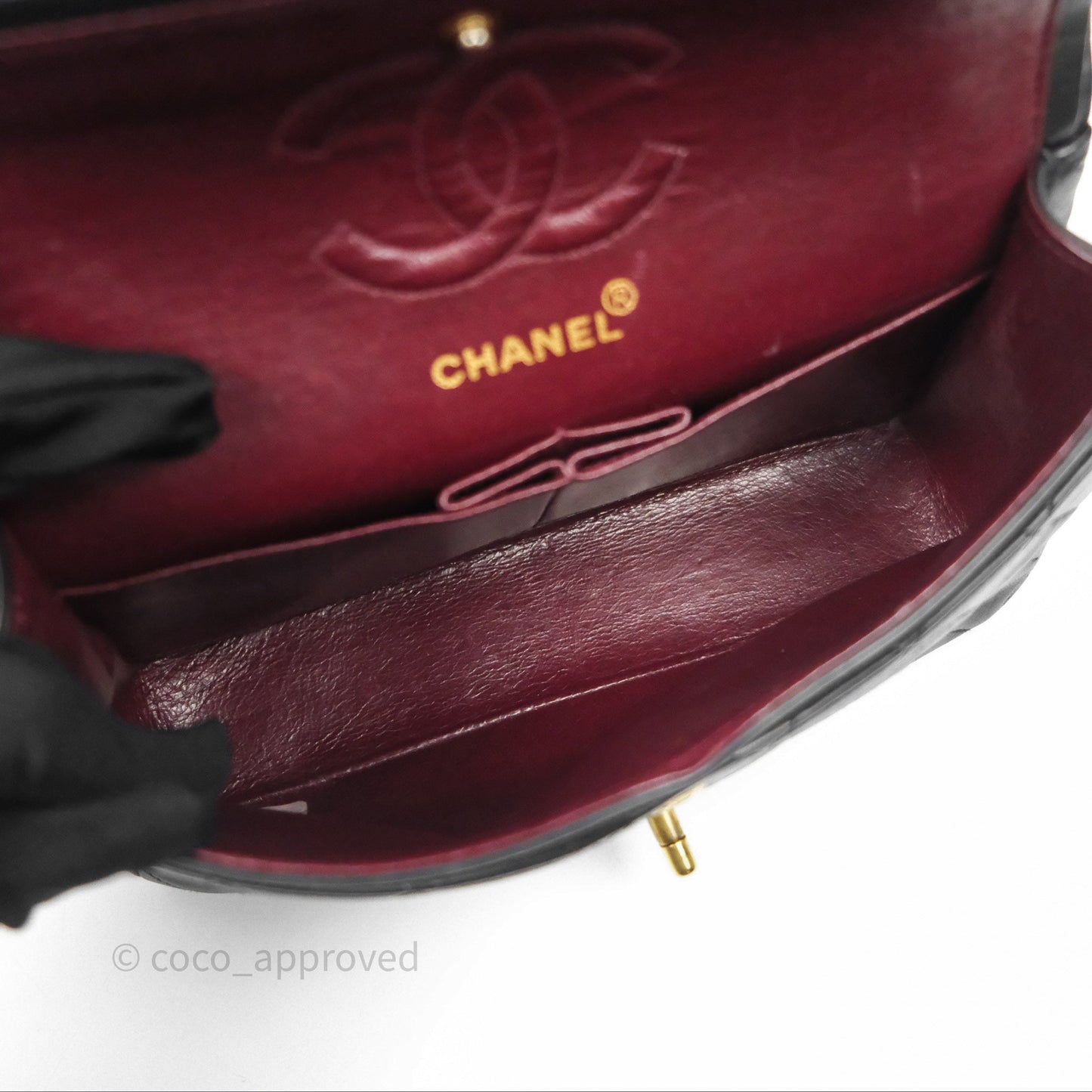 Chanel Classic Vintage Small Flap Black Lambskin 24K Gold Hardware