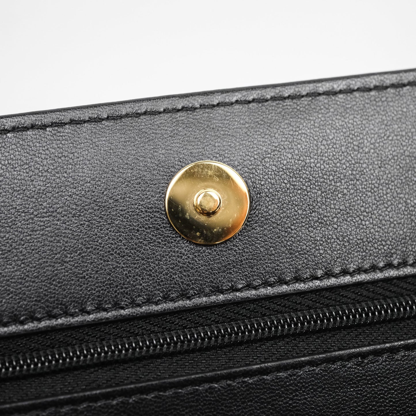 Chanel Quilted WOC Black Lambskin Gold Hardware