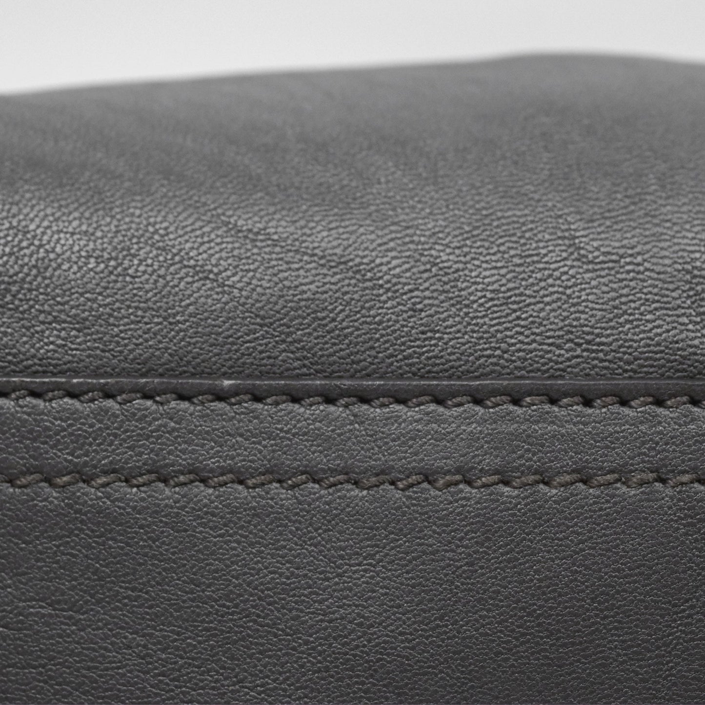 Saint Laurent Chyc Bag Dark Grey Calfskin Gold Hardware