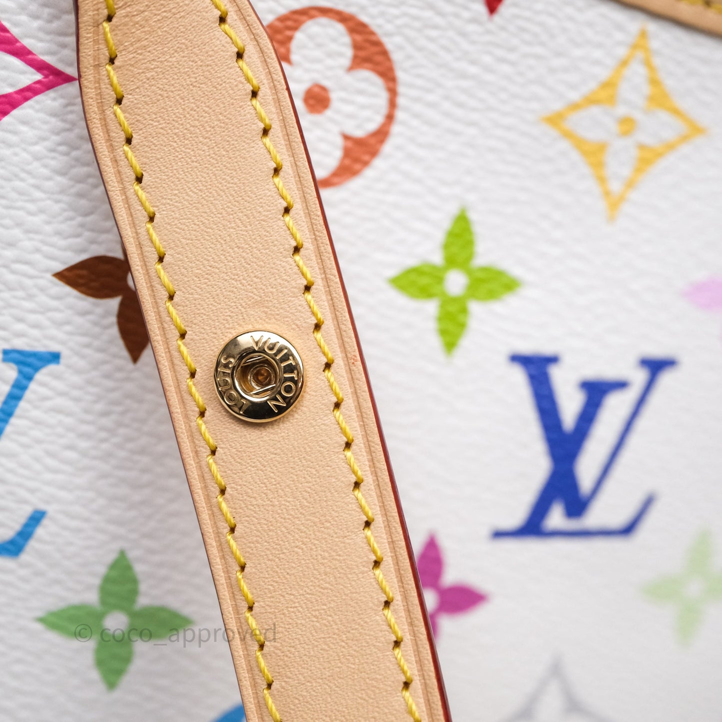 Louis Vuitton x Murakami Carryall East West White Monogram Multicolor