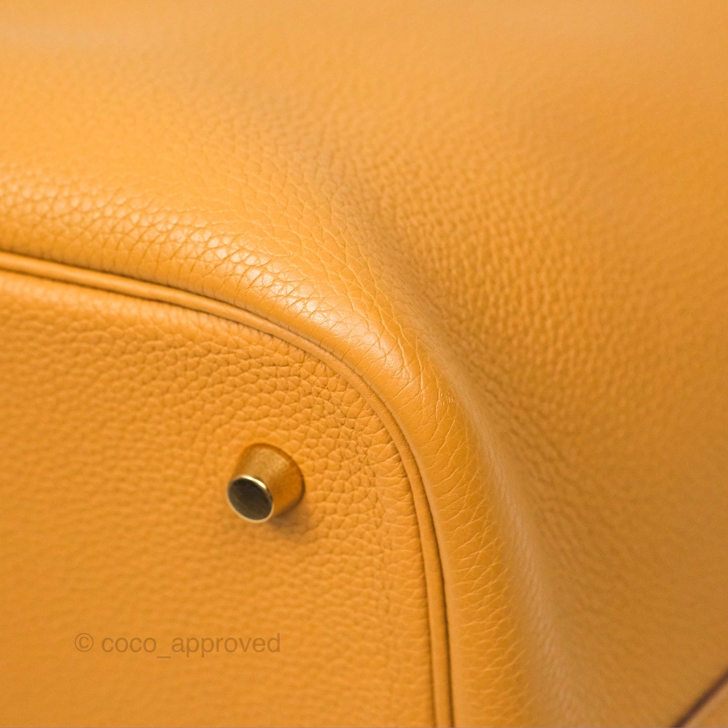 Hermès Picotin 22 Sesame 2S Clemence Gold Hardware