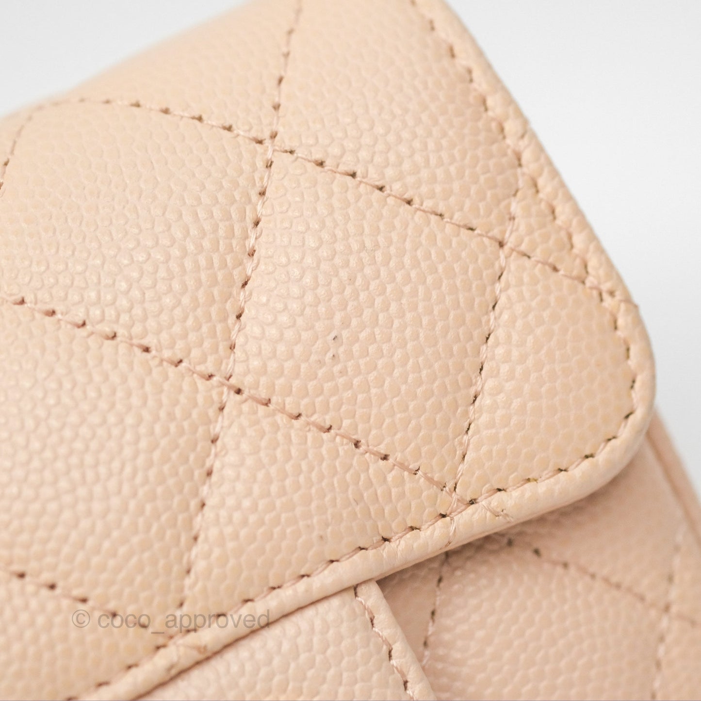 Chanel Mini Clutch With Chain Light Pink Caviar Gold Hardware