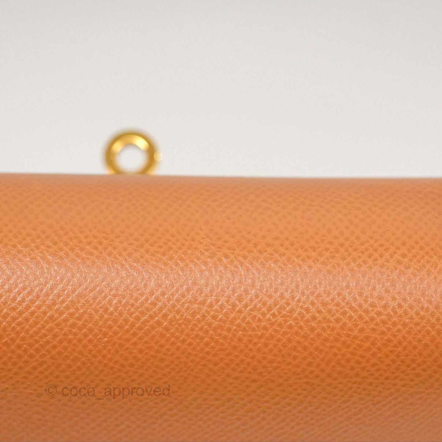Hermès Kelly 32 Sellier Gold Epsom Gold Hardware