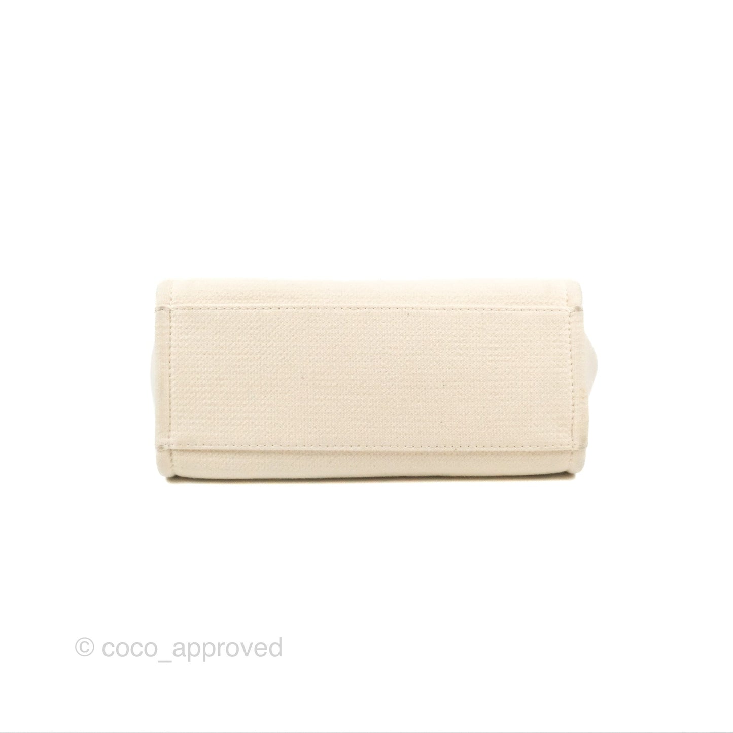 Chanel New Small Deauville Cream Ivory Canvas