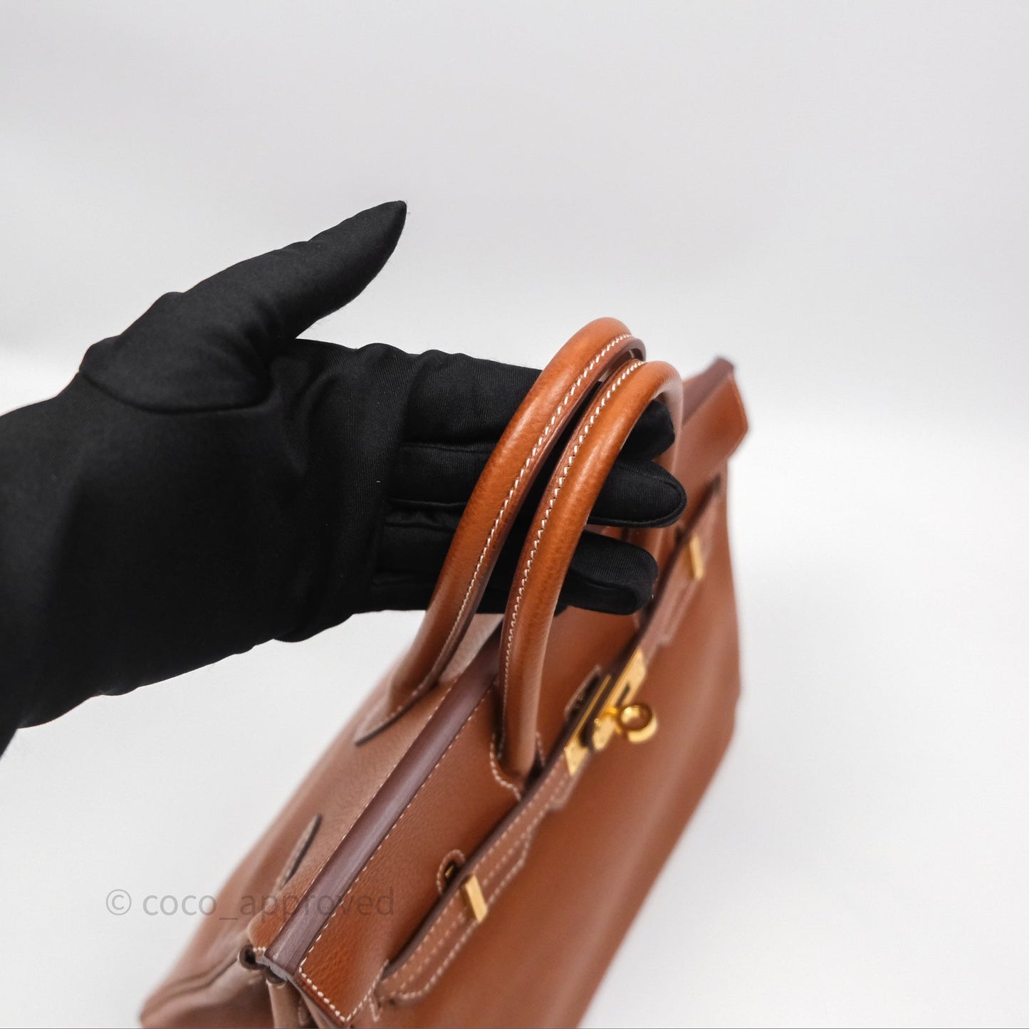 Hermès Birkin 25 Retourne Fauve 34 Barenia Gold Hardware