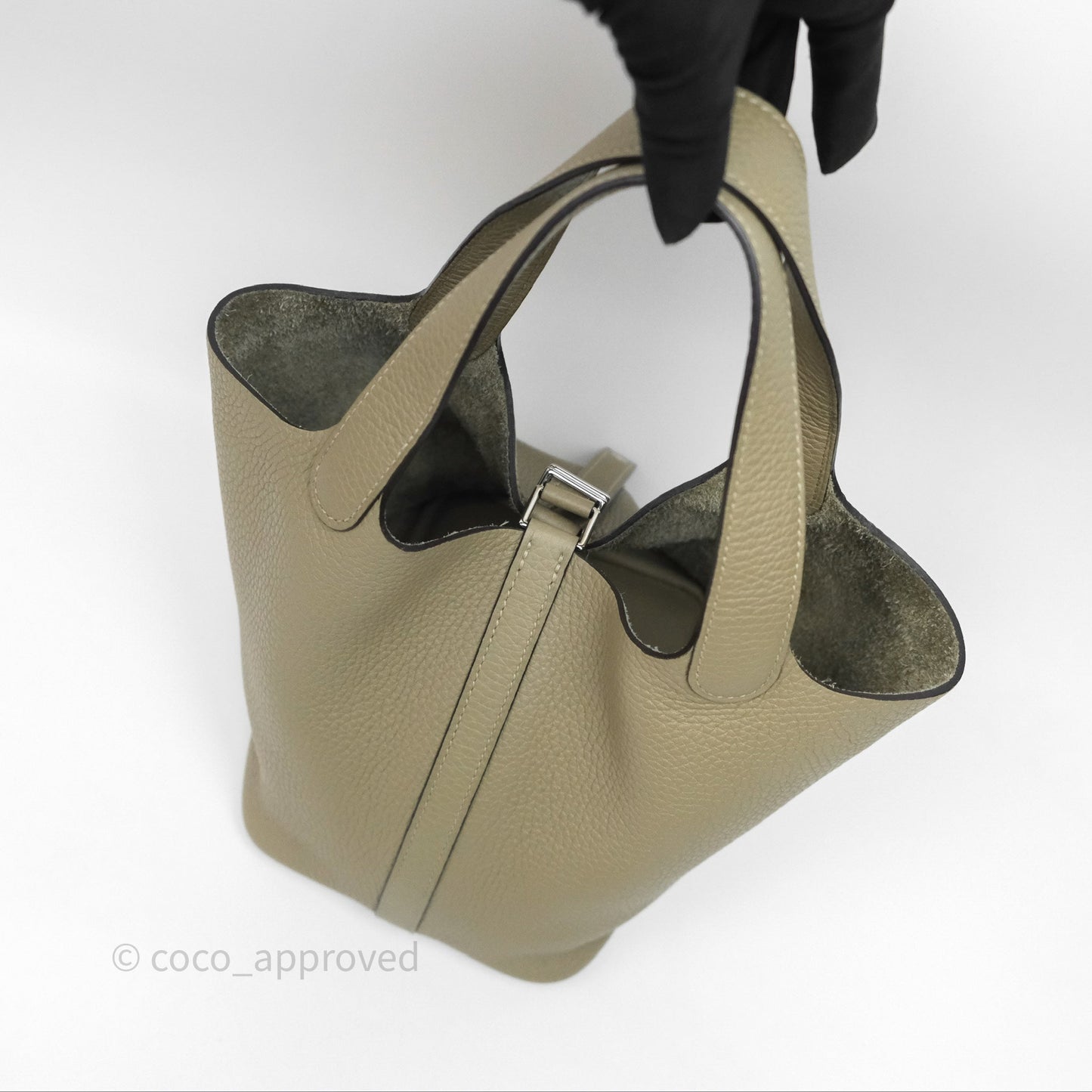 Hermès Picotin Lock 18 Sauge Q1 Clemence Palladium Hardware