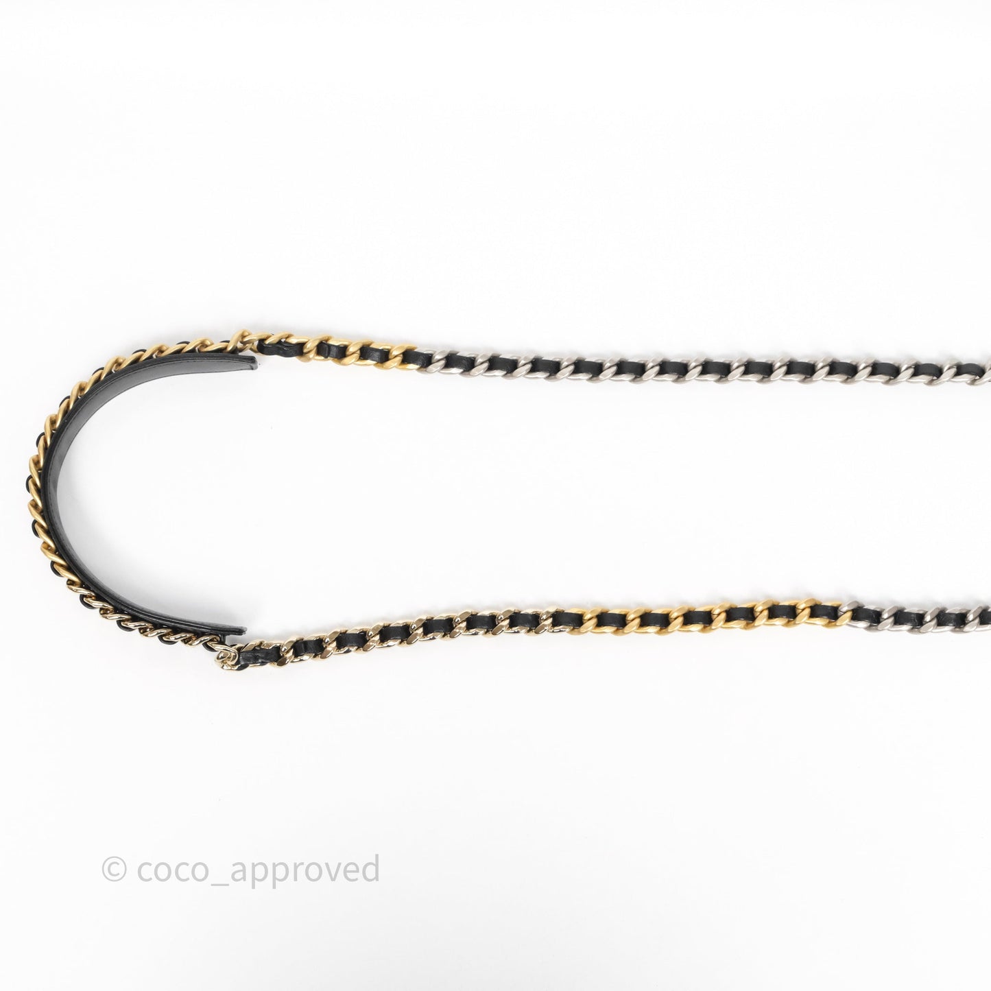 Chanel 19 Round Clutch With Chain Black Mixed Hardware