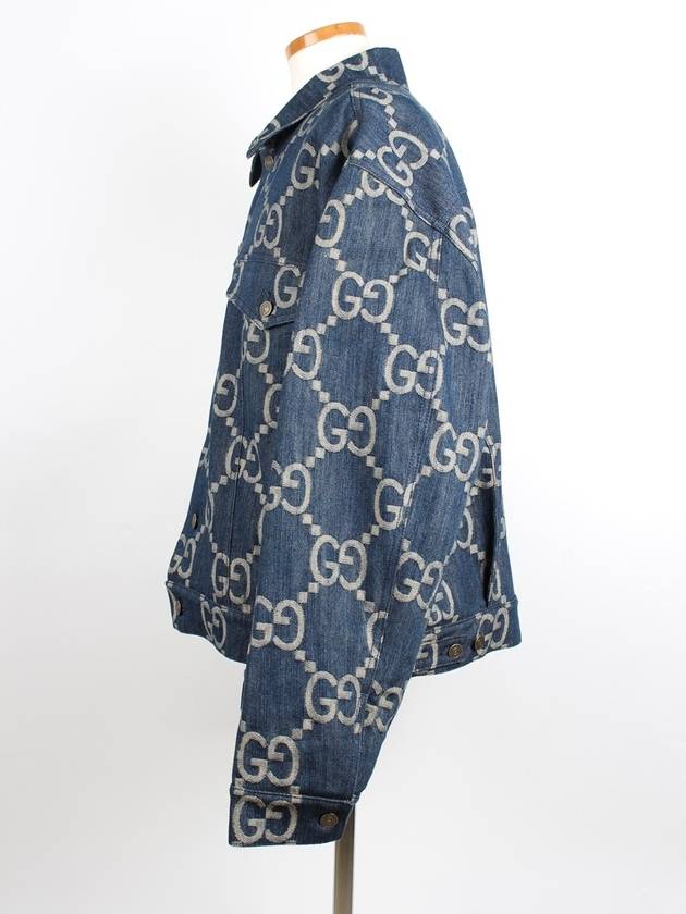 Luxury Gucci Trending 2025 Pineapple GG jacquard denim jacket 54