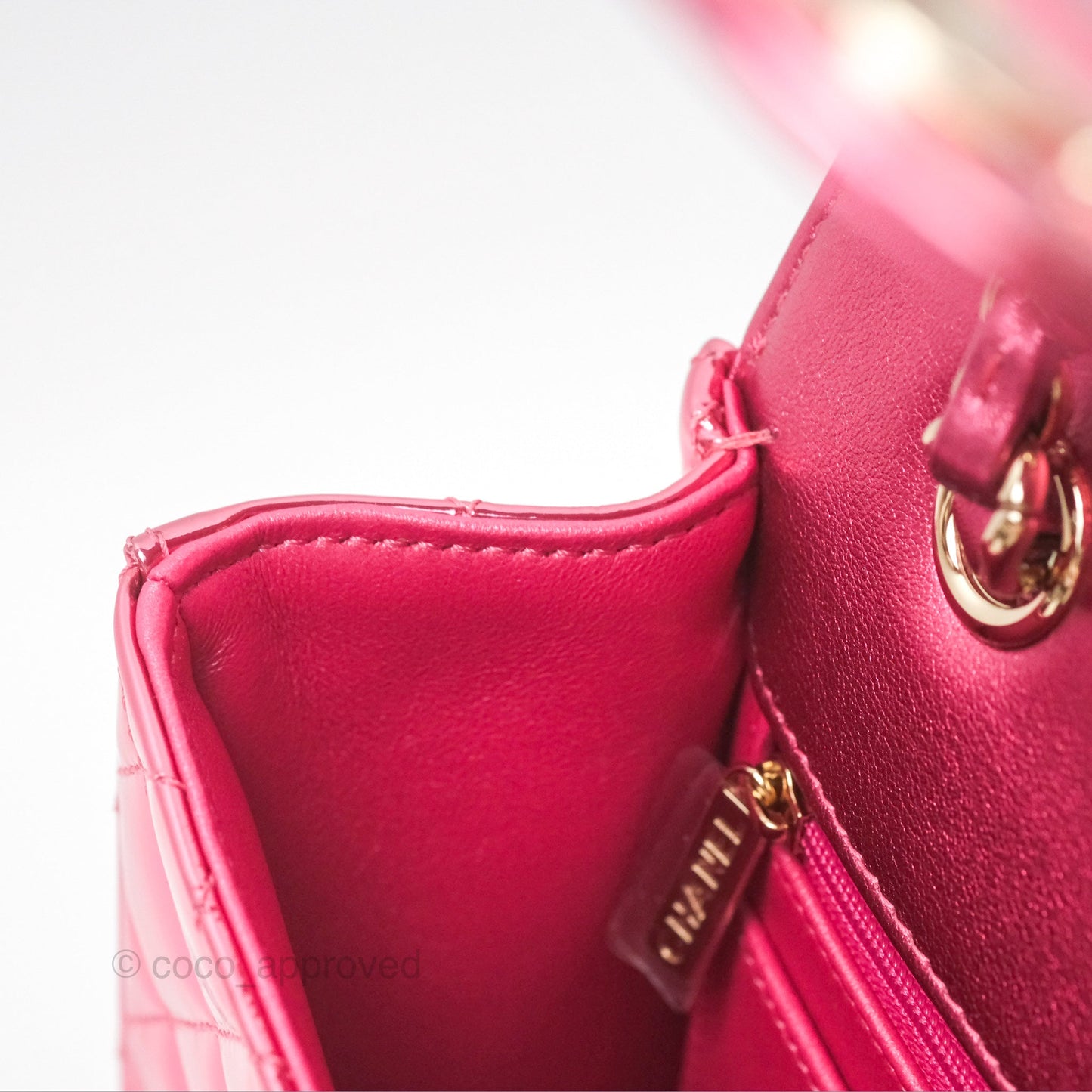 Chanel Small Flap Star Backpack Metallic Pink Mirror Calfskin Gold Hardware 24C