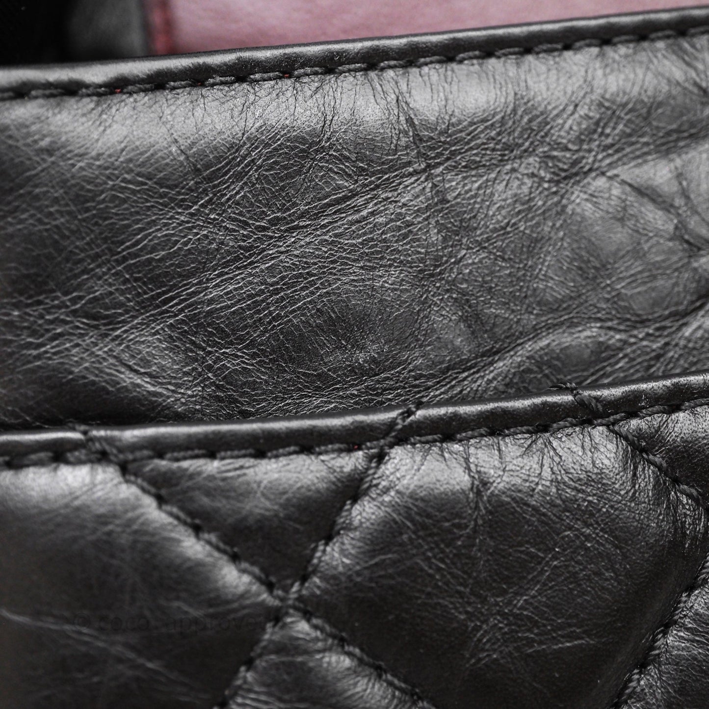 Chanel Quilted Reissue 226 Aged Calfskin Black Aged Gold Hardware