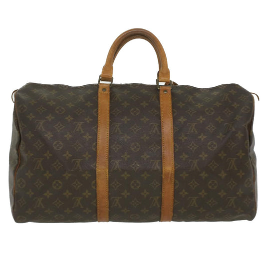 LOUIS VUITTON Monogram Keepall 50 Boston Bag M41426 LV 36069