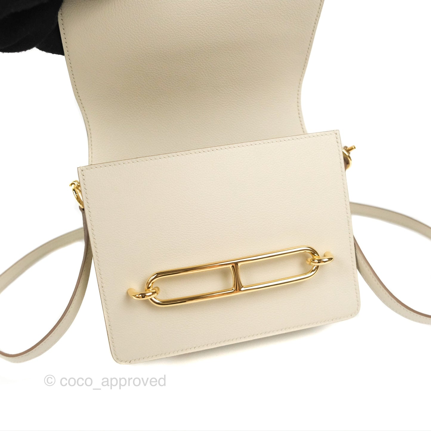 Hermès Roulis Mini 18 Beton Evercolor Permabrass Hardware