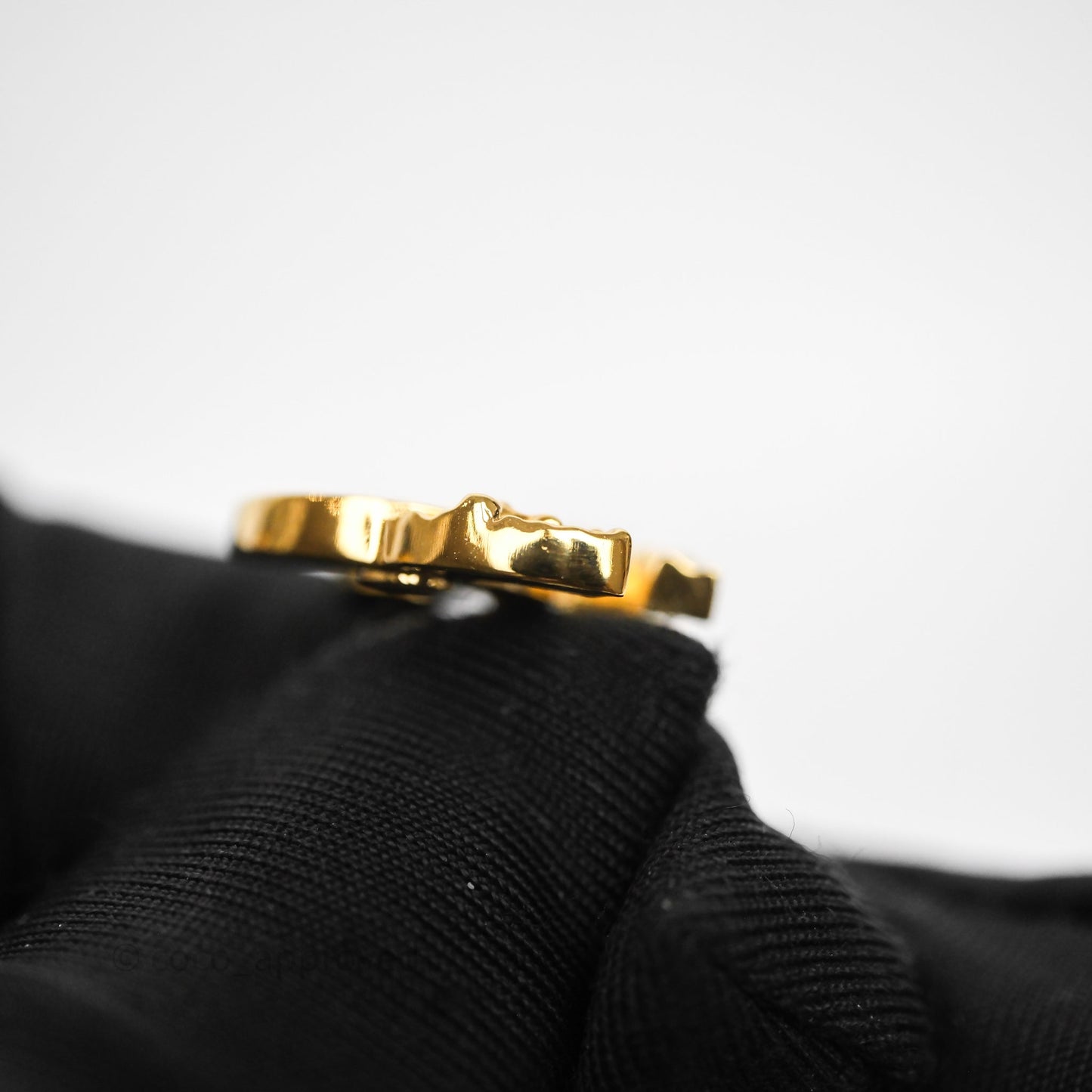 Chanel Crystal CC Earrings Gold Tone 26C