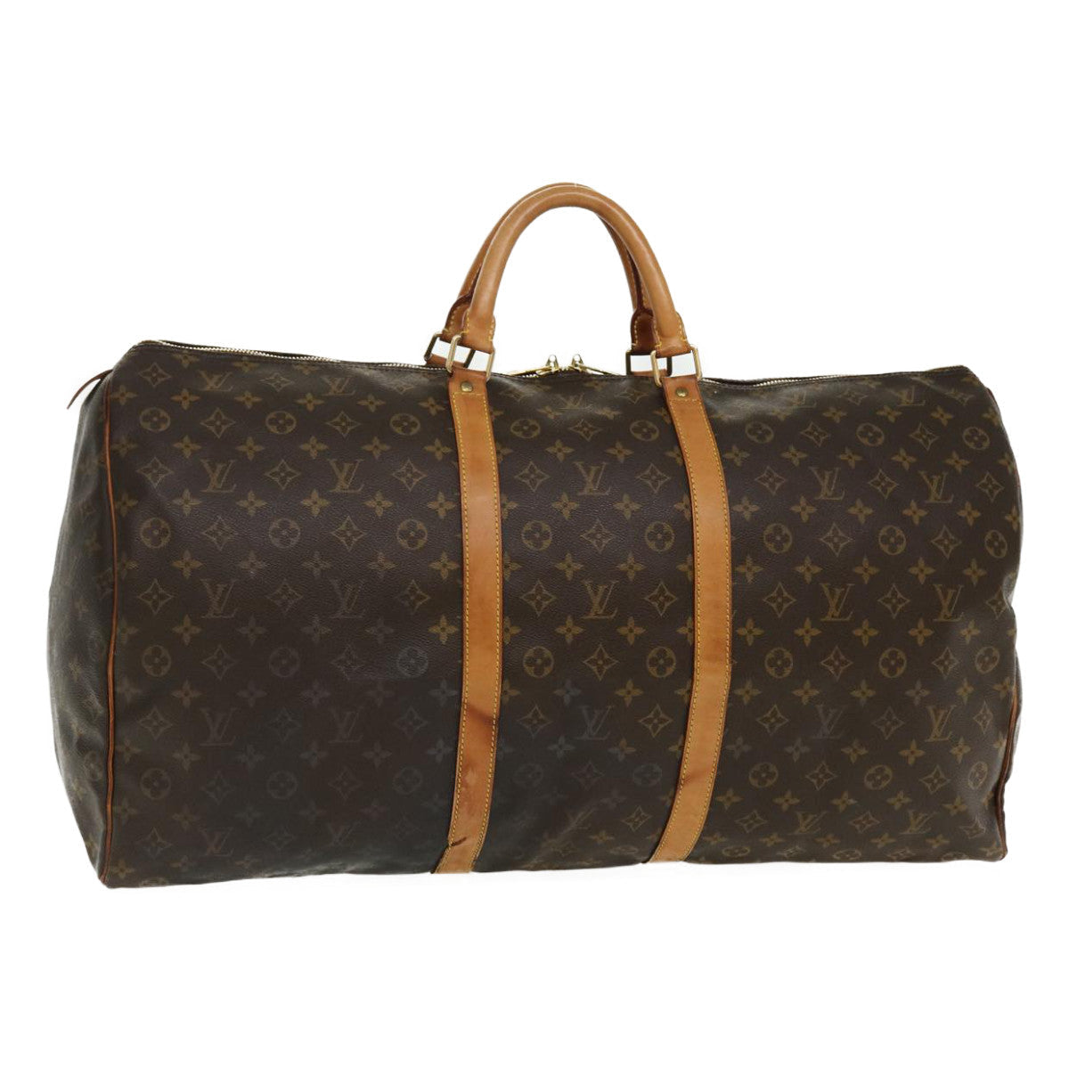 LOUIS VUITTON Monogram Keepall 60 Boston Bag M41422 LV 36138