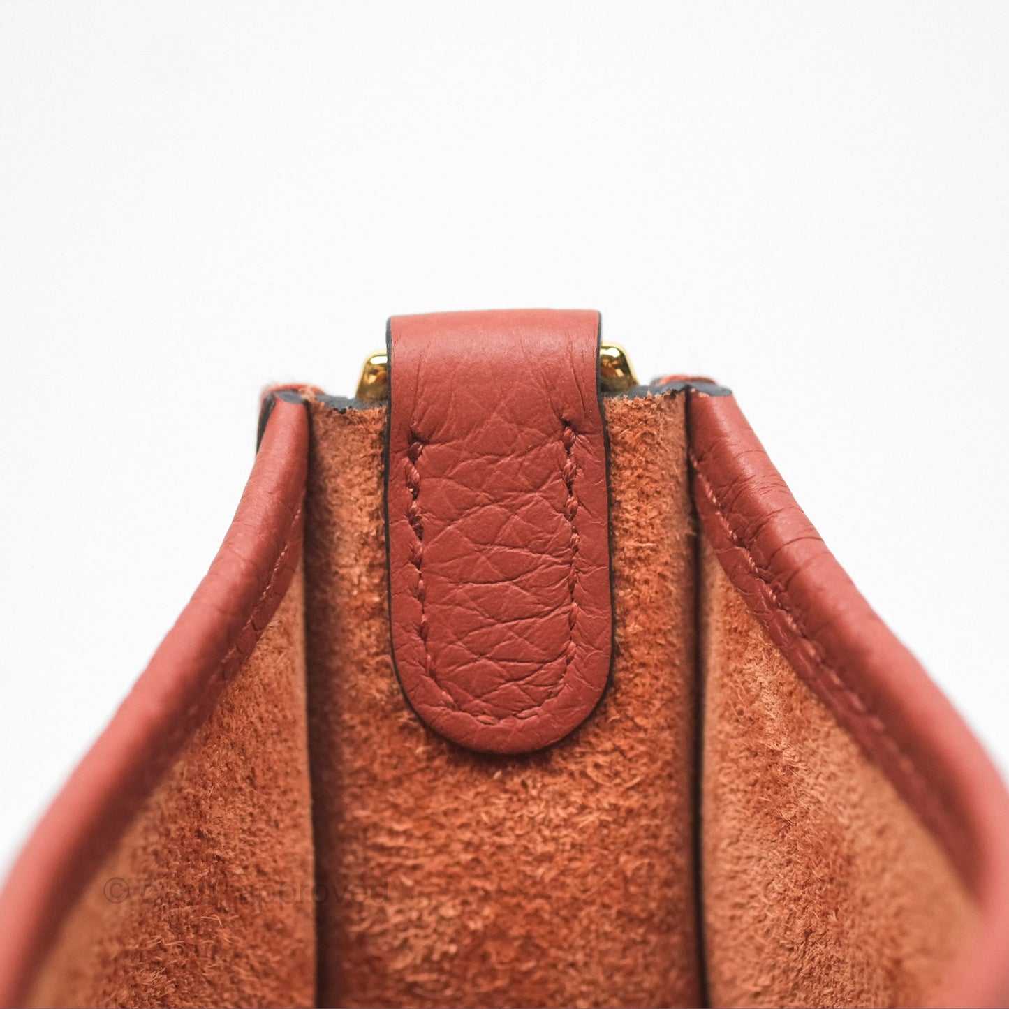Hermès Mini Evelyne 16 Cuivre Clemence Gold Hardware