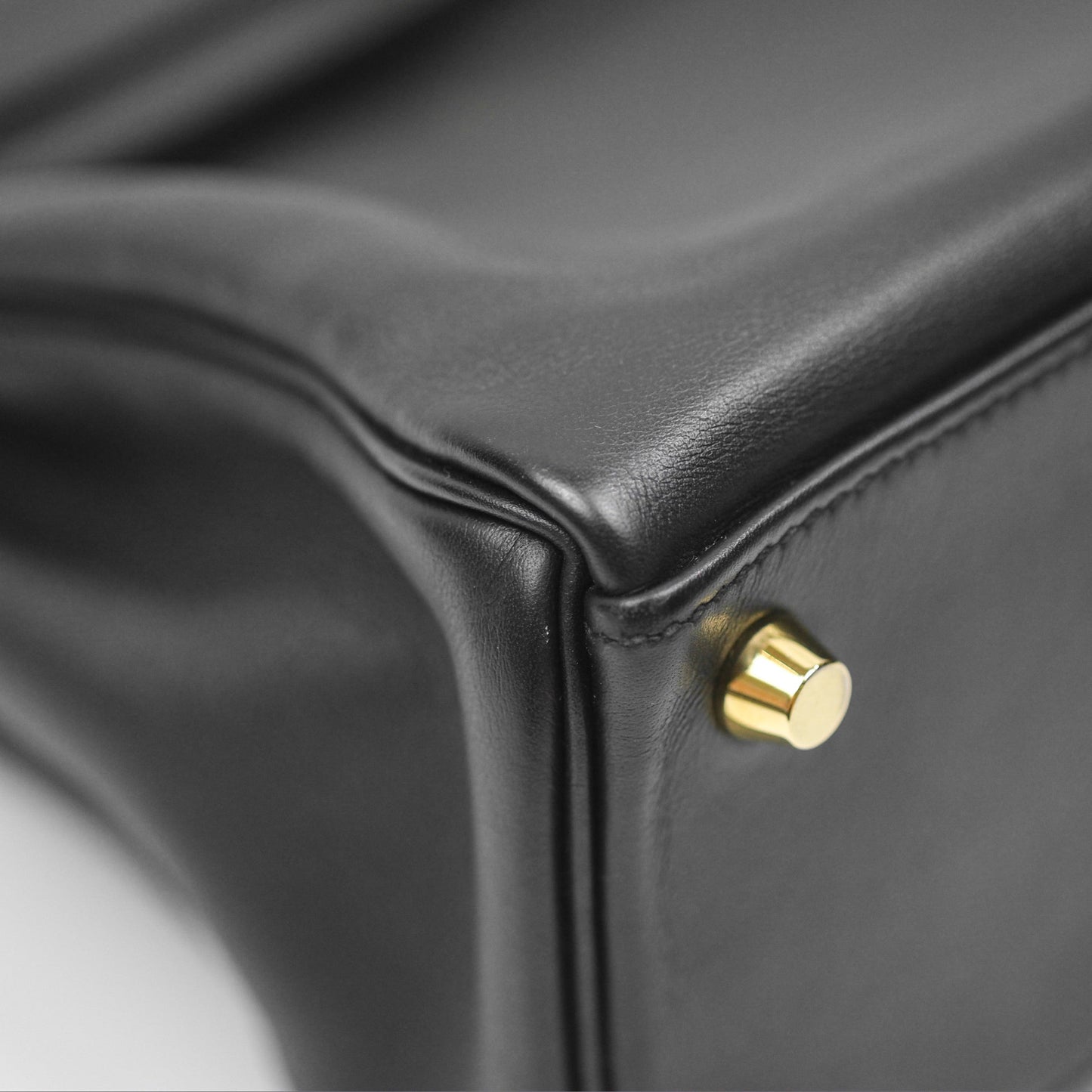 Hermès Retourne Kelly 25 Black Noir 89 Swift Gold Hardware