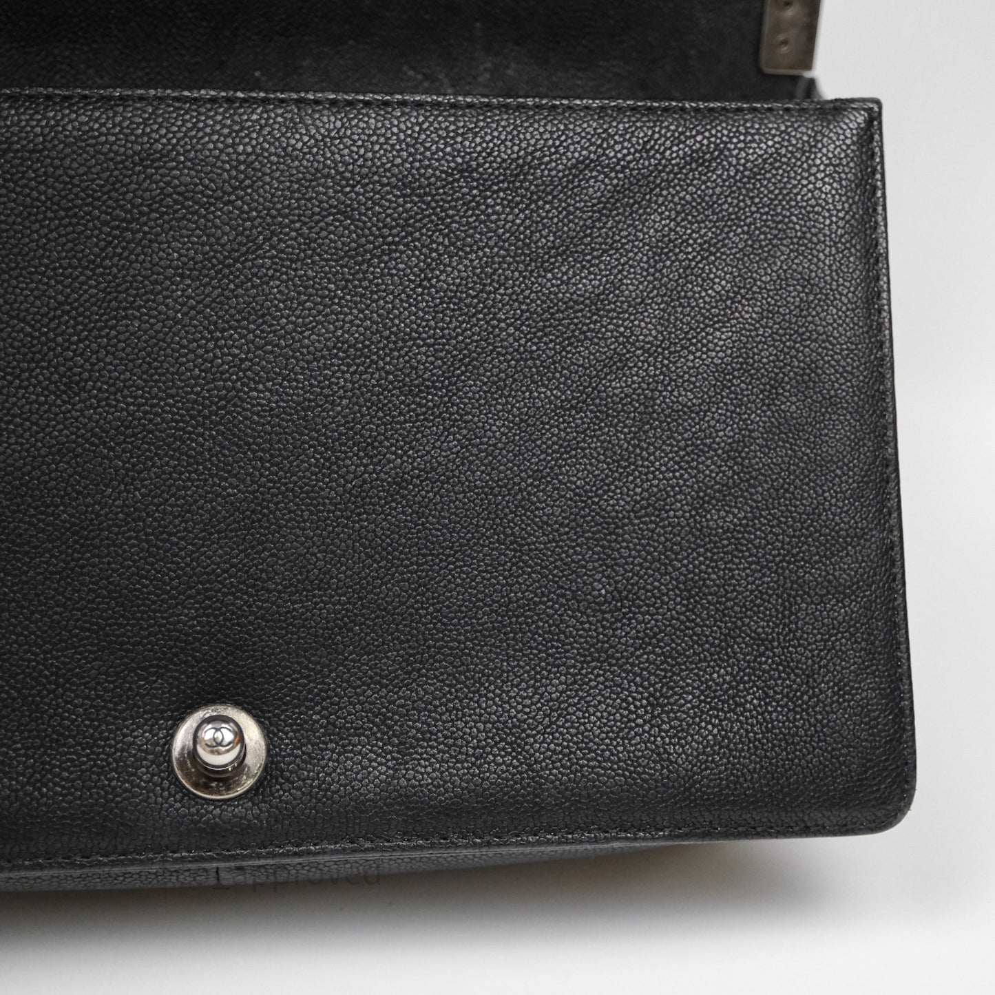Chanel Quilted New Medium Boy Black Caviar Ruthenium Hardware