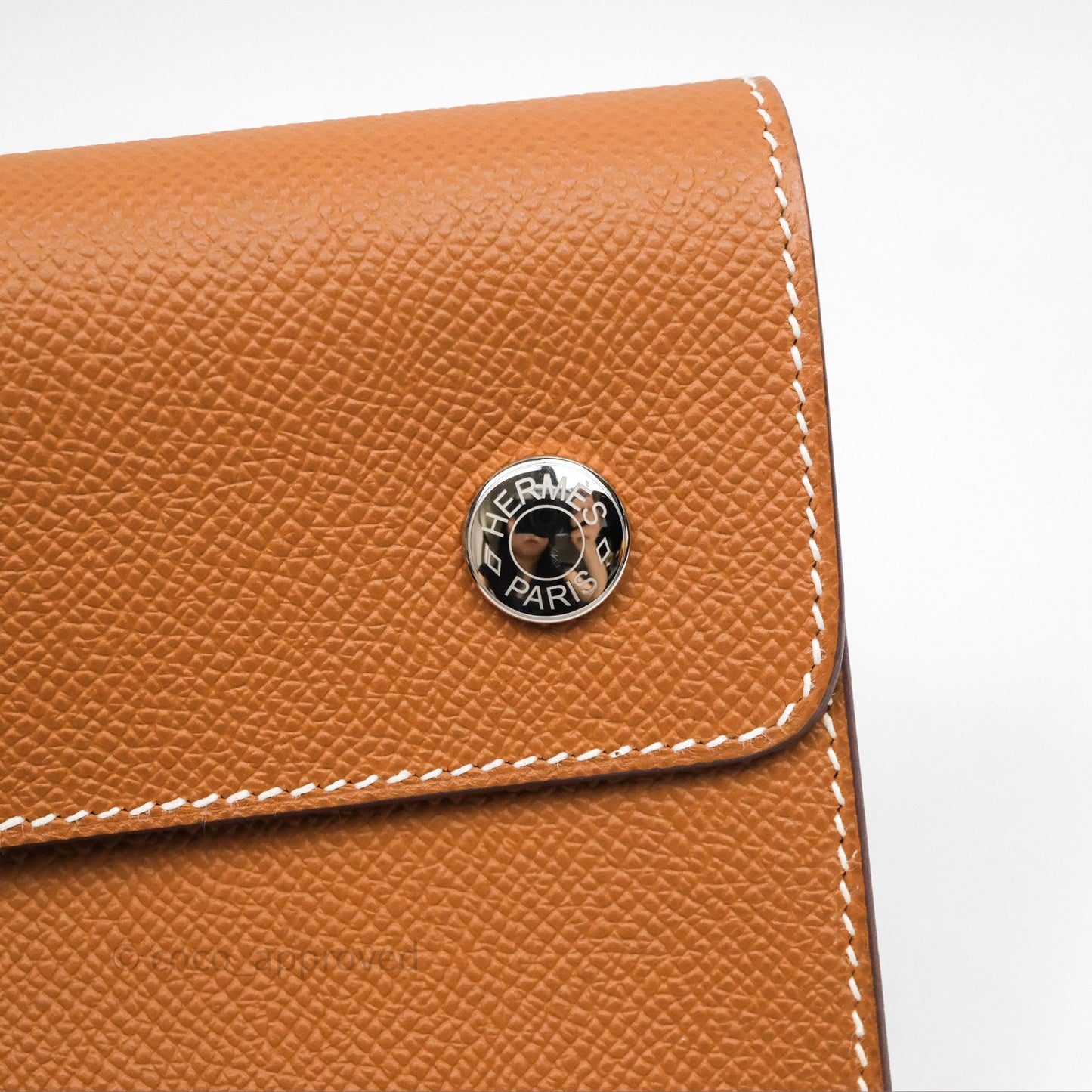 Hermès Hermesnap Wallet Epsom Gold 37 Palladium Hardware
