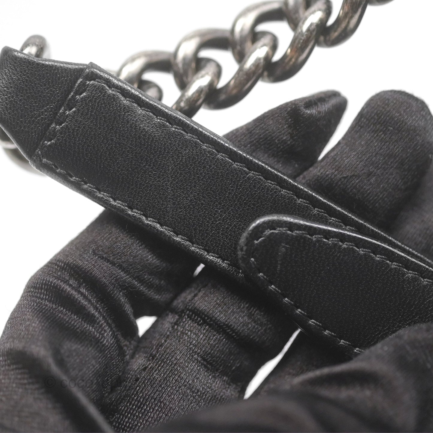 Chanel Medium Boy Quilted Black Lambskin Ruthenium Hardware