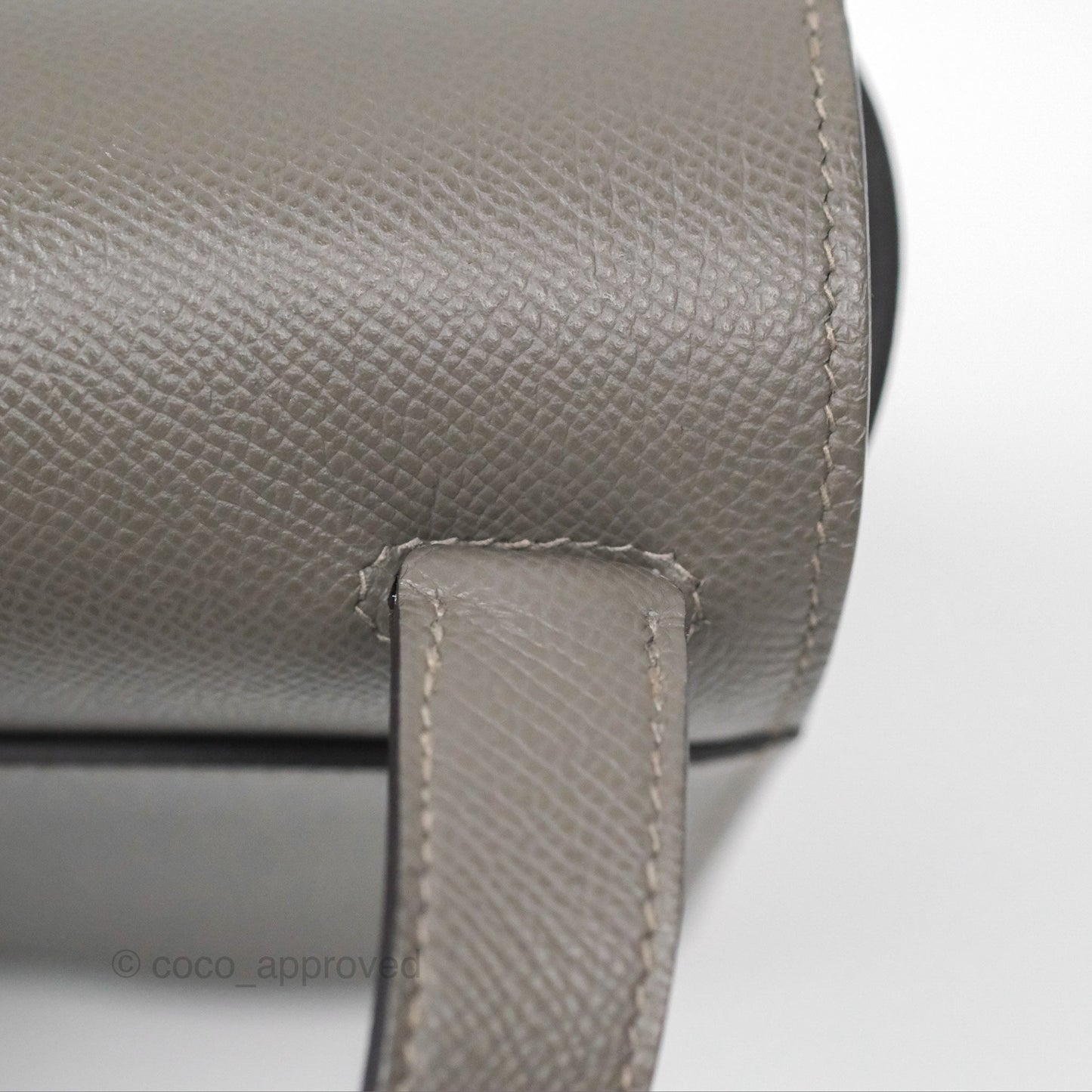 Hermès Della Cavalleria Mini Bag Gris Meyer 0L Epsom Palladium Hardware