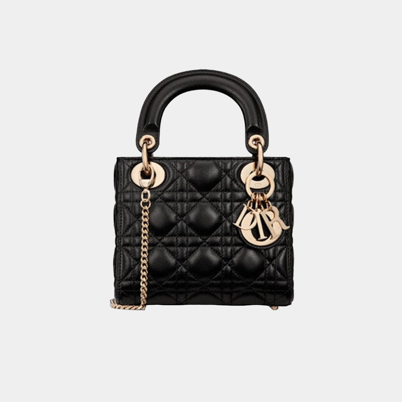 Mini Lady Luxury Dior Bag Black Cannage Lambskin