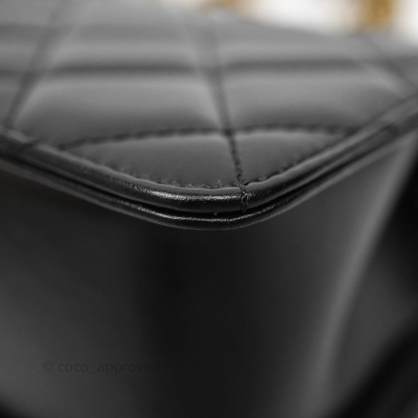Chanel Mini Perfect Fit Adjustable Quilted Black Calfskin Aged Gold Hardware
