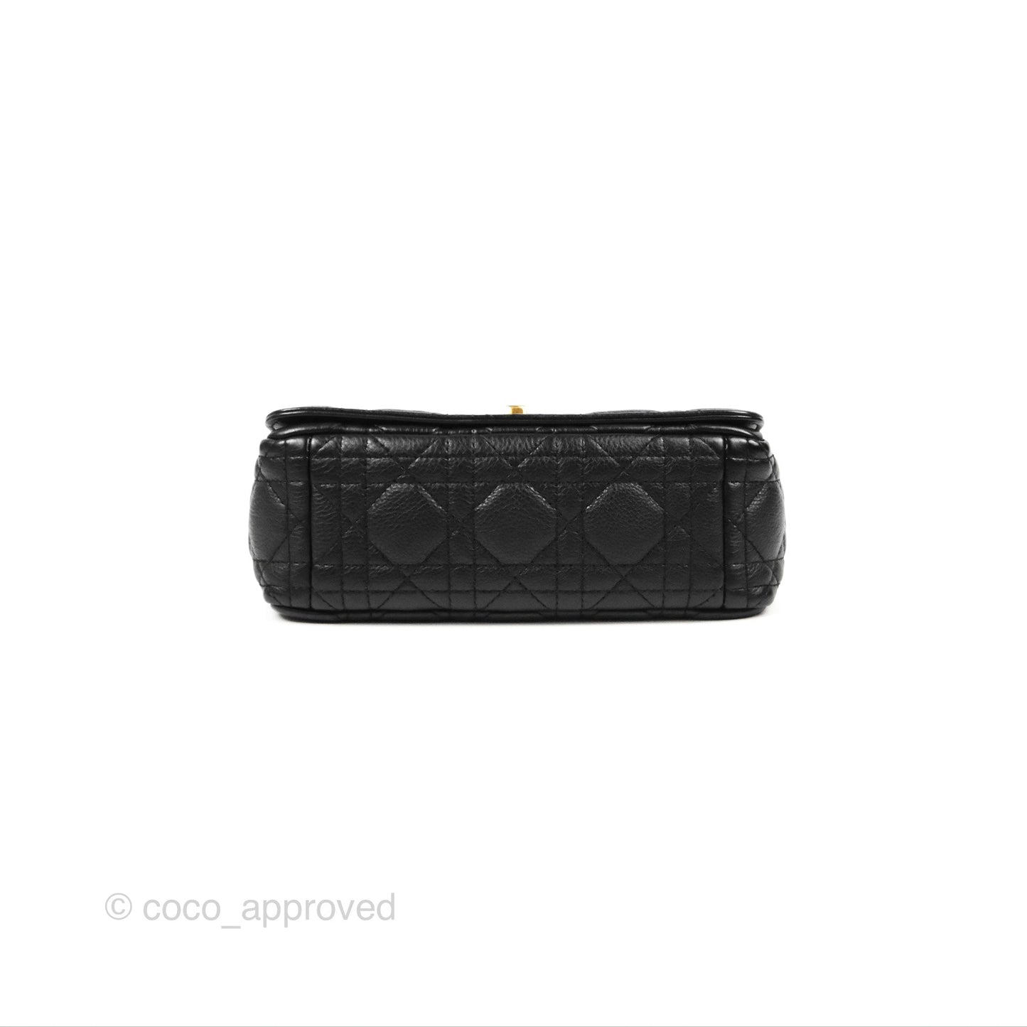 Dior Small Caro Bag Black Supple Cannage Calfskin