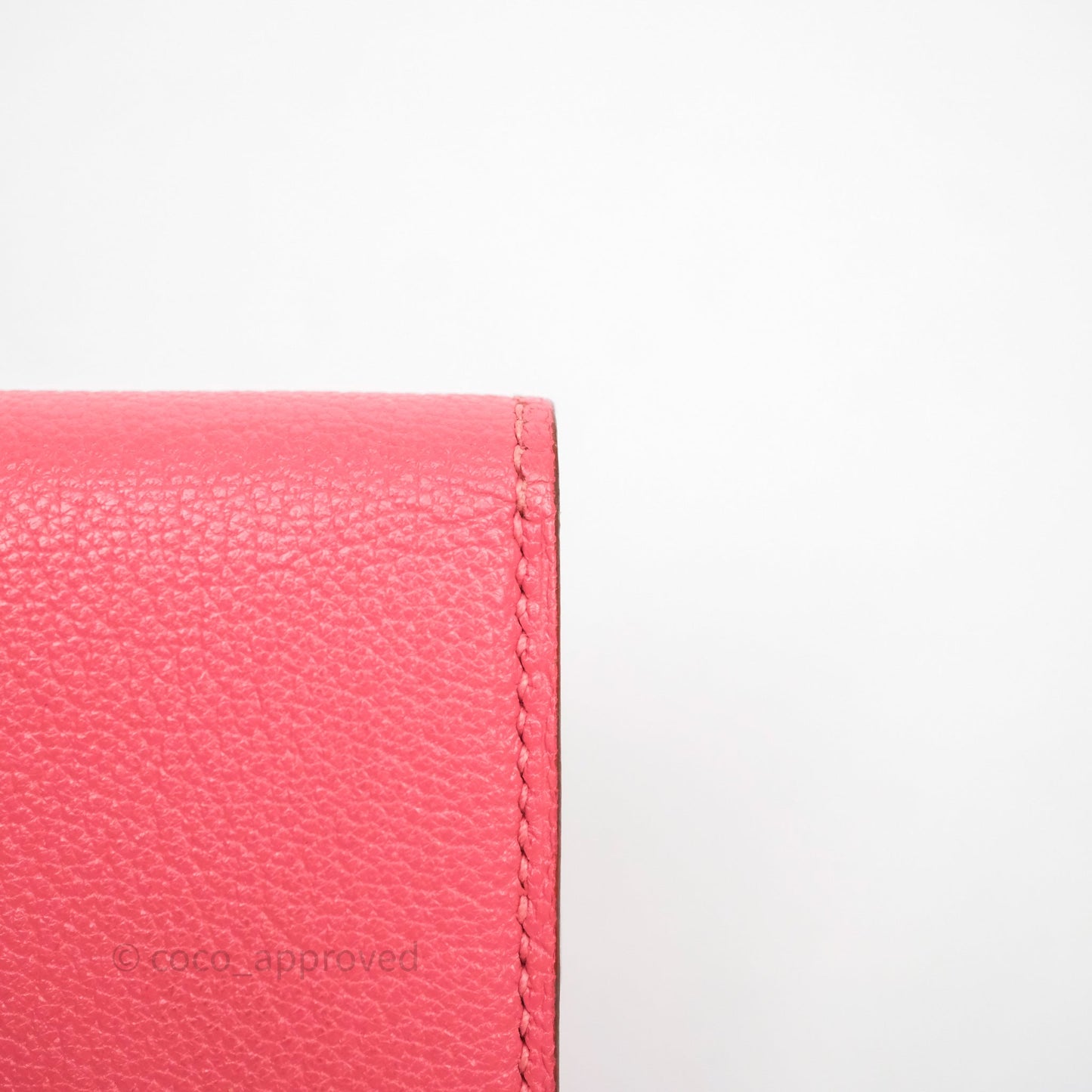 Hermès Bearn Mini Wallet Rose Lipstick U5 Chevre Mysore Gold Hardware