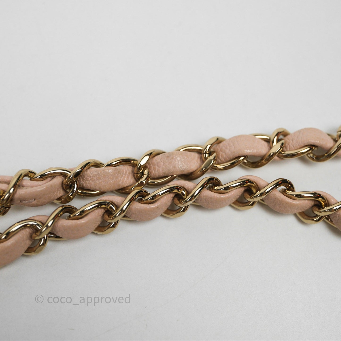 Chanel Small Classic Flap Quilted Rose Clair Caviar Gold Hardware