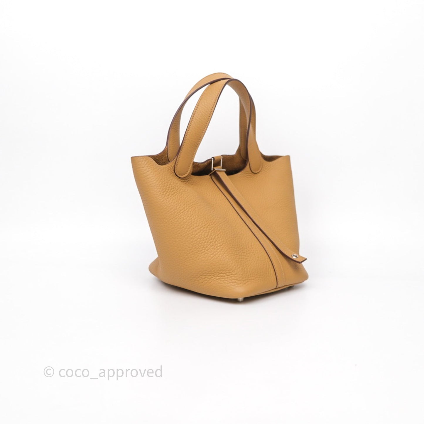 Hermès Picotin Lock 18 Biscuit 4B Clemence Palladium Hardware