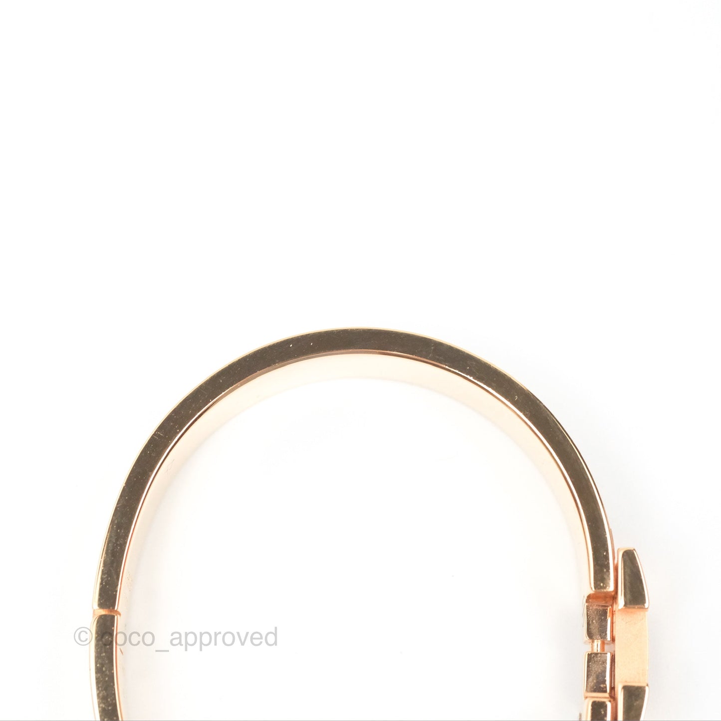 Hermès Clic H Bracelet Creme Rose Gold PM