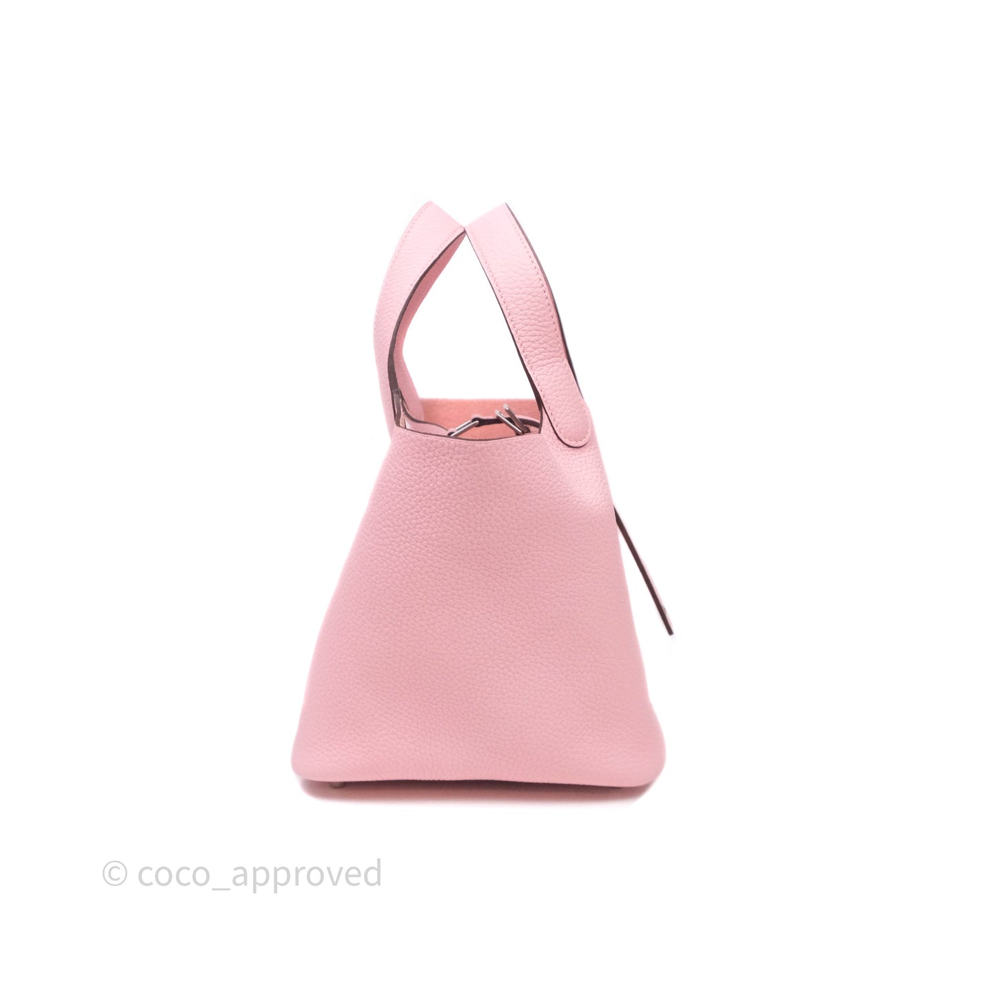 Hermès Picotin 18 Rose Sakura 3Q Clemence Palladium Hardware